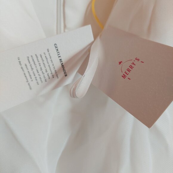 NWT Merrys ivory flowing lace and organza wedding dress size 12 - Picture 7 of 10